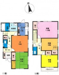 堀込車庫あり！　日当たり・通風良好！　神戸電鉄「鈴蘭台」駅徒歩約１１分！