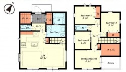 マリンホーム施工の新築戸建て! 耐震等級3取得! 樹脂サッシ&Low-eペアガラス仕様! LDK床暖房あり!