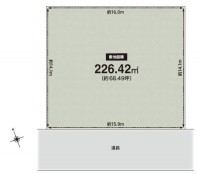 建築条件なし土地！　お好きな工務店・ハウスメーカーで建築できます！　土地面積約６８坪！