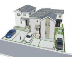 新築戸建て C号棟 地震に強い家! 駐車2台可! 閑静な住宅地内!
