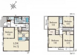 神戸市一円でお部屋を探すなら不動産情報満載のセンチュリー21ハウジング流通 新築戸建て　１号棟　　神戸電鉄「田尾寺」駅徒歩１３分！　駐車２台可！