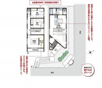 新築戸建て 3号棟 角地! 日当たり・通風良好! 堀込車庫1台分あり!