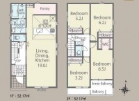 アイディホーム施工の新築戸建て! 1号棟 長期優良住宅!