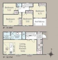 アイディホーム施工の新築戸建て！　３号棟　　長期優良住宅！