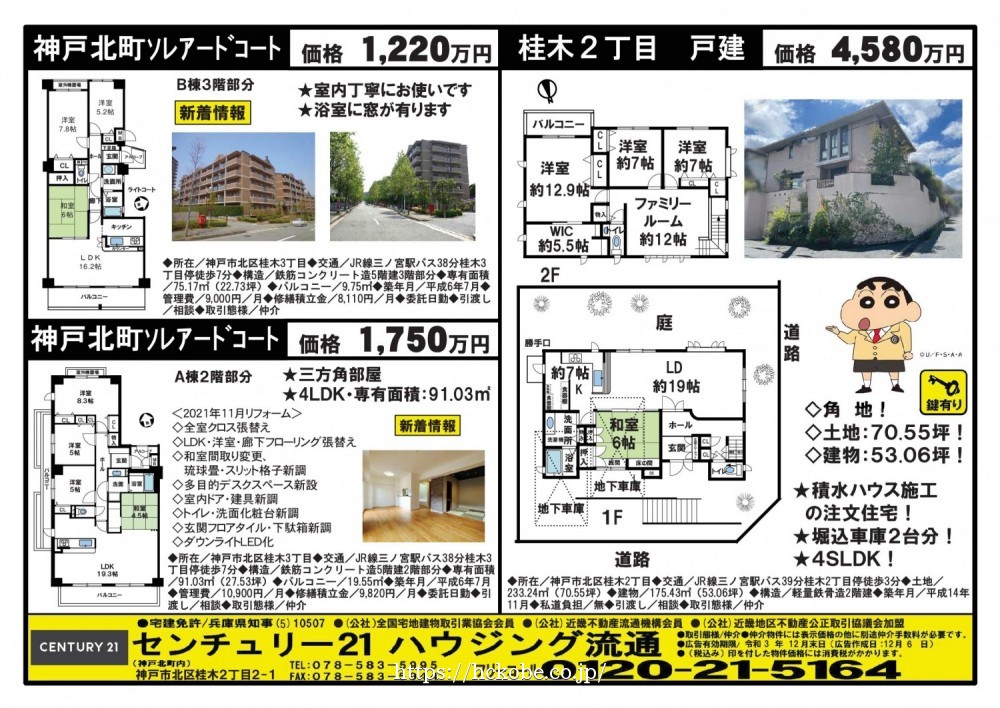 桂木・大原  宅配チラシ （12月6日発行）